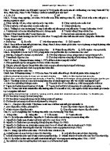 Đề ôn luyện Tháng 6 môn Lịch sử 12 - Đề 7